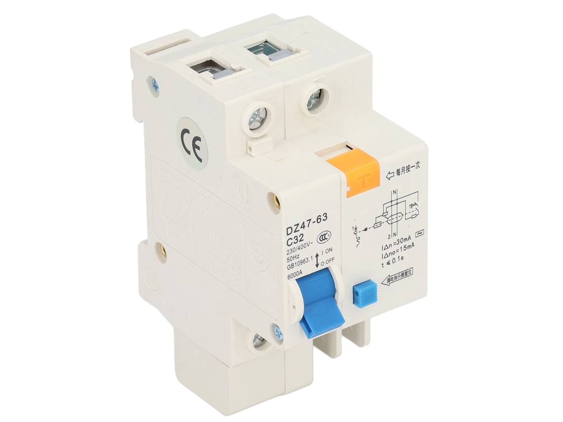 Laxiscreed Disjuntor Diferencial Com Proteção Contra Fugas À Terra 30ma Para 230v/400v