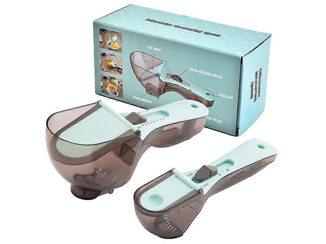 Kit De Medidas Com Escala, Copo E Colher Ajustáveis, Capacidade De 5ml-130ml, Design Desmontável, Multicolor, Tamanho: 18x6x7,2cm, 16x3,8x4,9cm