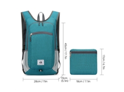 Mochila Leve Plegável Impermeável para Viagem e Trekking