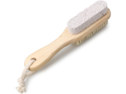 Escova Esfoliante Para Os Pés Em Madeira, Cerdas De Javali E Pedra | Escova Com, Efeito Massageador, Promove A