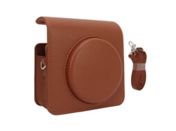 Vintage Camera Case Brown Pu Leather Removable Front Section With Adjustable Shoulder Strap Camera Protective Case For Instax Square Sq40 LAXISCREED