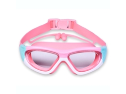 Óculos de Natação Infantis com Visão Clara e Protetores Auriculares para Meninos e Meninas nas Cores Laranja e Rosa AQUAFORGE