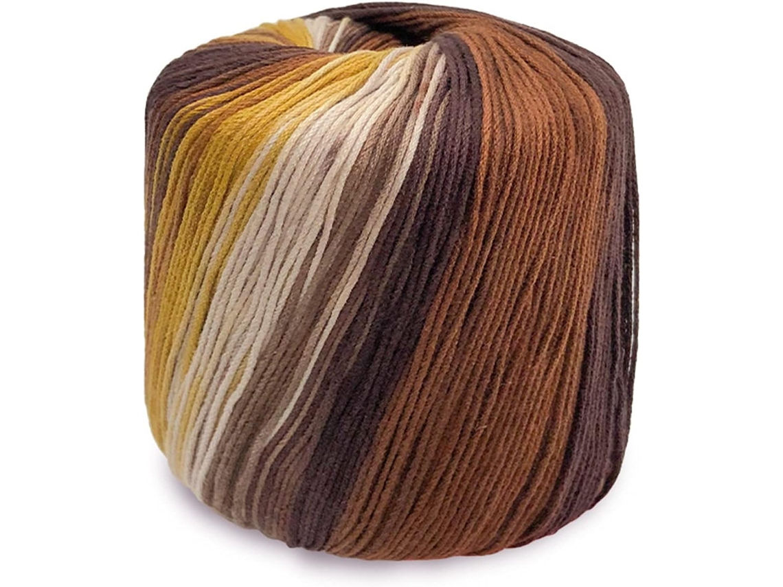 Bolinhas De Algodão Para Tricô E Crochê Marrom E Multicolorido T Aquaforge