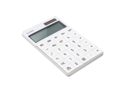 Mali calculadora Nusign com Tela Ampla, Dupla Energia , Botões Planos, Material Abs, 4 Cores Estojo Escolar e Oficina (solar e Bateria)