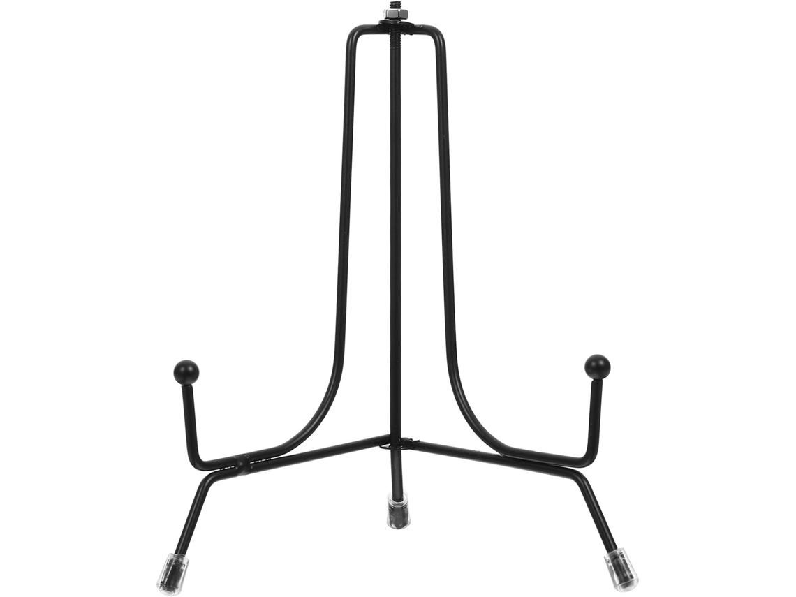 Conjunto 4 Cavaletes Dobráveis Antiderrapantes Ferro Preto Exibir Pratos Porta Retratos Objetos Decorativos 15 GOKOCO