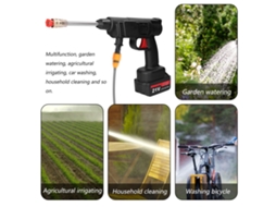 Cordless High Pressure Car Wash Tool With Foam Bottle Portable Cleaner