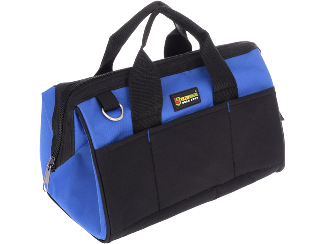Bolsa Organizadora De Ferramentas Para Eletricista Com Alça Ombro Única, 11 Bolsos Internos E 3 Externos, Organizador