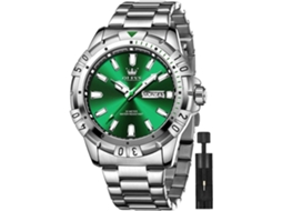 Lurelia Relógio Masculino C-20 Cronógrafo, Calendário, Luz, Quartzo, 42×11×210×20 Mm, Aço Inox, Preto/dourado, Impermeável