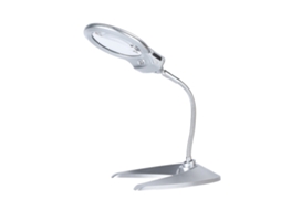Lâmpada de Mesa com Lupa 2 Luzes Led para Artesanato RNEMITERY