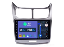 Auto Rádio Carro Bluetooth Autoradio 8GB RAM 128G ROM CarPlay Navegação GPS Ecrã Táctil RoverOne para Chevrolet Sail 2009-2013  