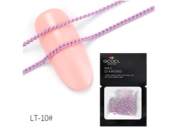 Nova Moda Fashion Cadeia De Decoração Profissional Para Arte De Unhas Manicure (roxo Claro)