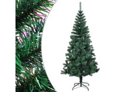 Vidaxl Árvore Natal Artificial C/ Pontas Iridescentes 120 Cm Pvc Verde