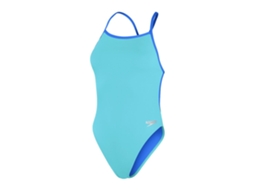 Roupa de Banho Solid Vback Azul Uk 36 Mulherspeedo