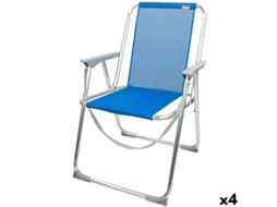 Cadeira Acolchoada Aktive Gomera Azul 44 X 76 X 45 Cm 4 Unidades
