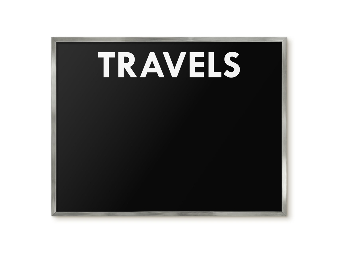 Magnetic Wall Board Travels For The Office Espelharte (80x60 Cm)