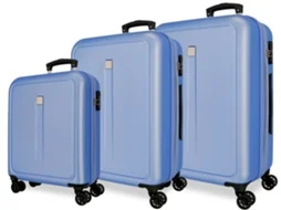 Conjunto de 3 Malas de Viagem ROLL ROAD Camboya Azul (55/68/78cm - 37/72/108L)