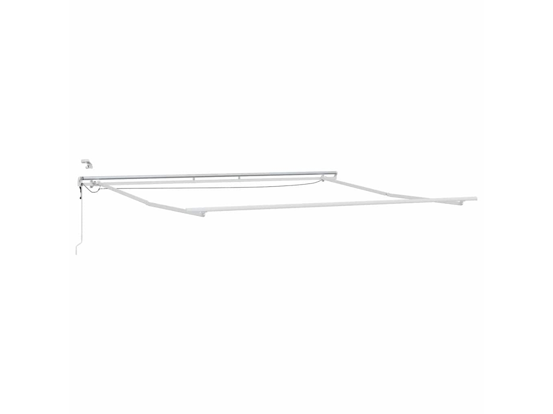 Conjunto 1 Estrutura De Toldo Vidaxl Branco Alumínio (450 × 350 Cm)