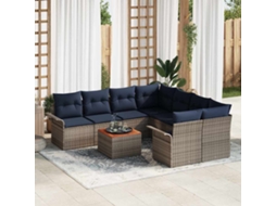 Vidaxl Conjunto De Sofá De Jardim 9 Unid. 8-número De Lugares
