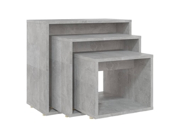 Nesting Table, Nesting Tables Vidaxl Cinzeto Madeira Processada (n/a)