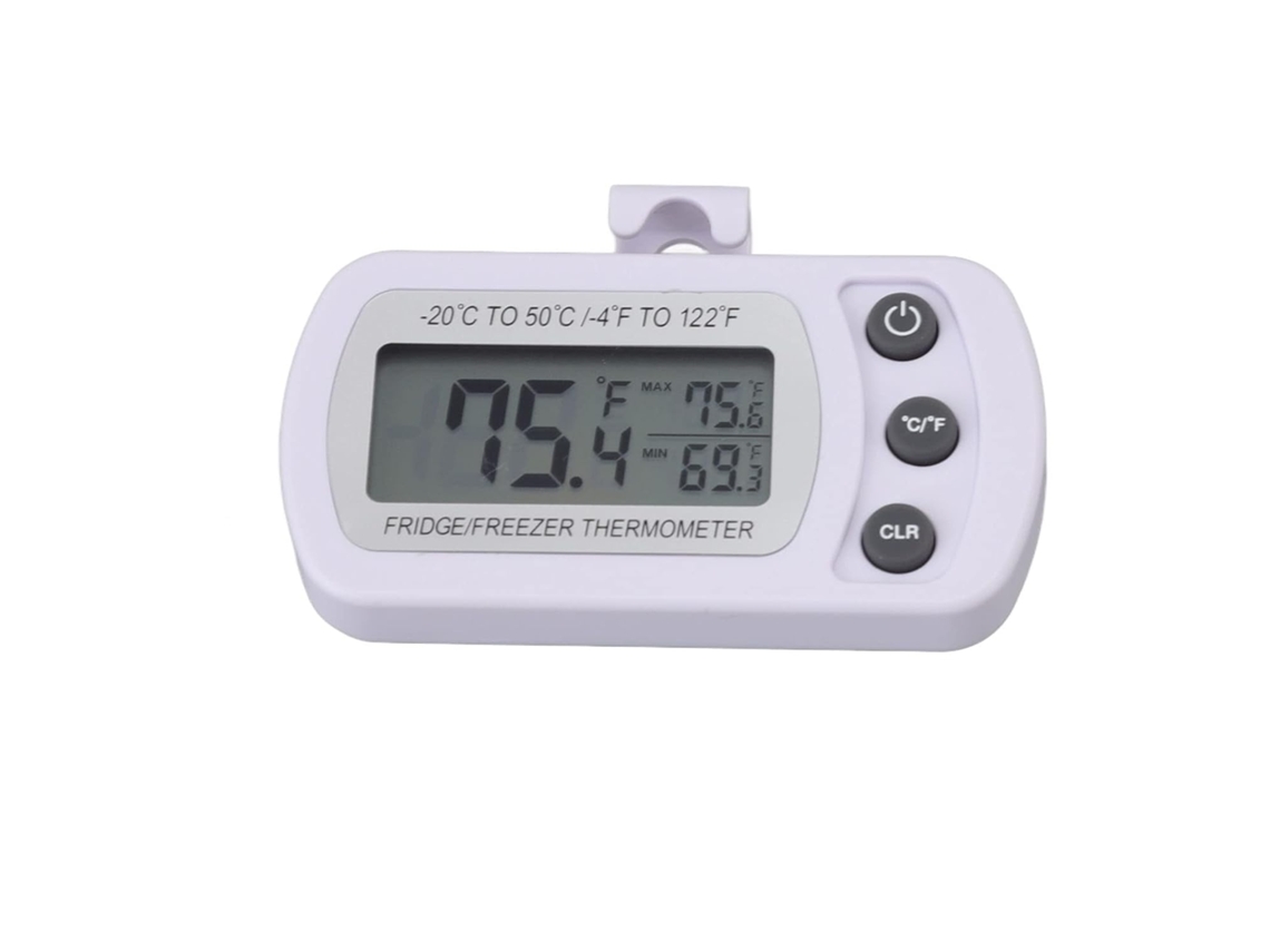 Lurelia Termómetro Digital, 1 Unidade, Para Frigorífico E Congelador, Alta Precisão, Suporte Prático, Celsius/fahrenheit, Material Abs