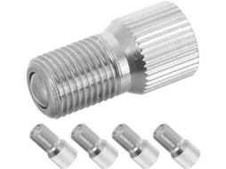Conjunto De 5 Práticos Extensores Para Válvulas De Pneus, Acessório Para Facilitar Ou Enchimento.