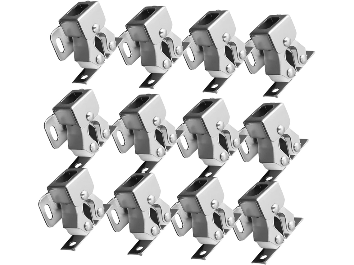 Conjunto De 12-fechos Duplos Rolo Com Mola Para Portas Armários E Guarda Roupas Da Popetpop