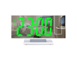 Despertador com Projeção Led Grande Usb Soneca Memória 12/24H NEVEANCE