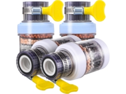 Filtro Para Torneira De Cozinha E Banheiro, 4 Peças, Abs, Purificador