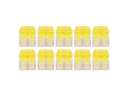 10pcs Conector De Fio Tipo T Bloco Terminal Divisor Rápido Seguro Isolante Para Fios Macios E Duros