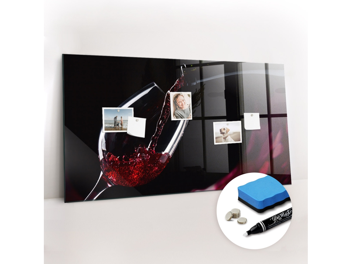 Quadro Magnético De Parede Vinho Para O Escritório Espelharte (120x60 Cm)