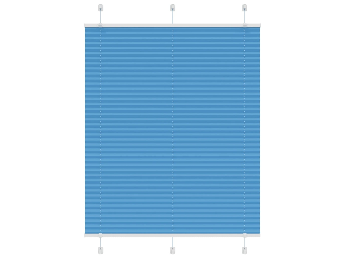 Pleated Blind, Pleated Blinds Vidaxl Azul Tecido (105 X 100 Cm)