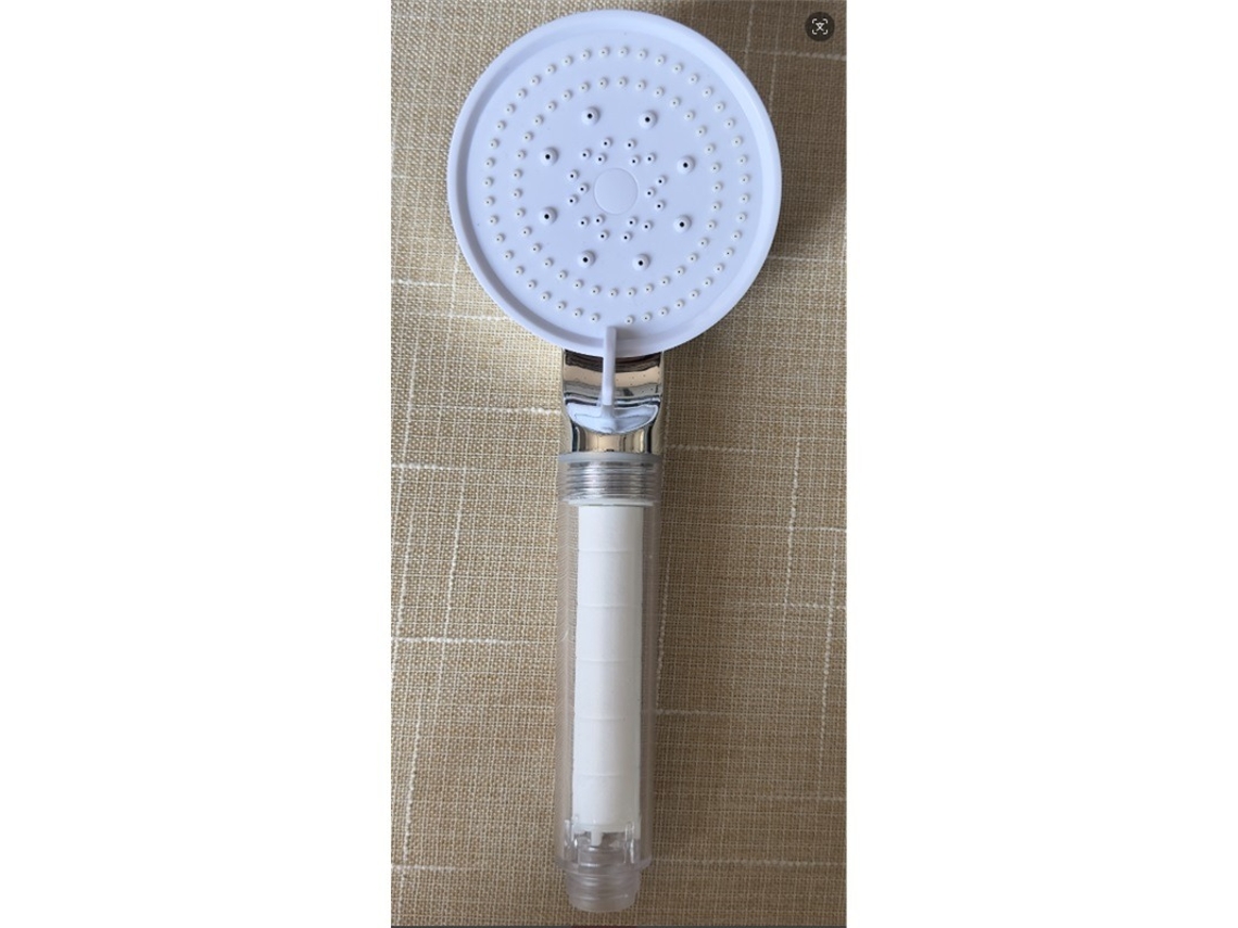 Chuveiro Branco 5 Funções 5 Jatos Alta Pressão Eco 8x25cm