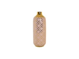 Vaso de Porcelana Cromada Rosa, 15x15x41,5cm ALEXANDRA HOUSE LIVING
