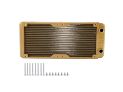 G4/1 Thread 18 Tubes 240mm Heat Exchanger De Resfriamento De Água Para Pc De Alumínio