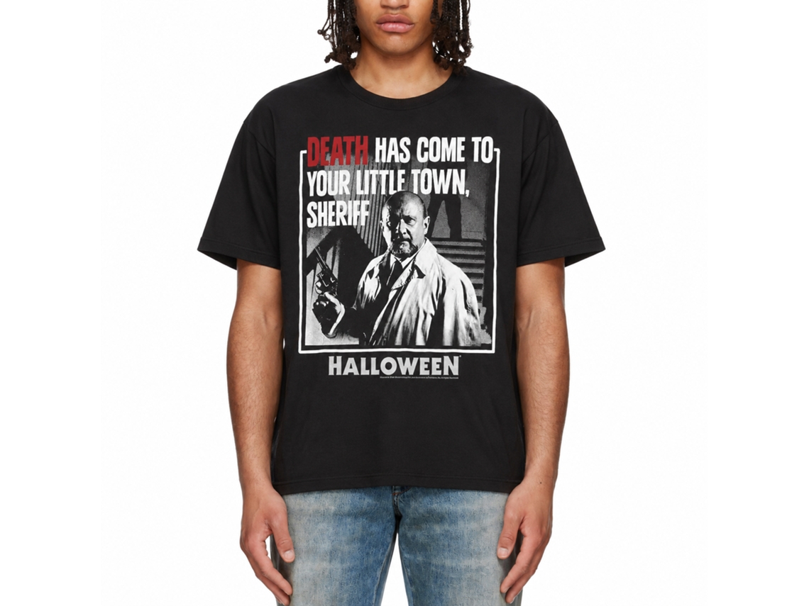 Rockinstone Halloween Death Black Adult T-shirt Size:xl