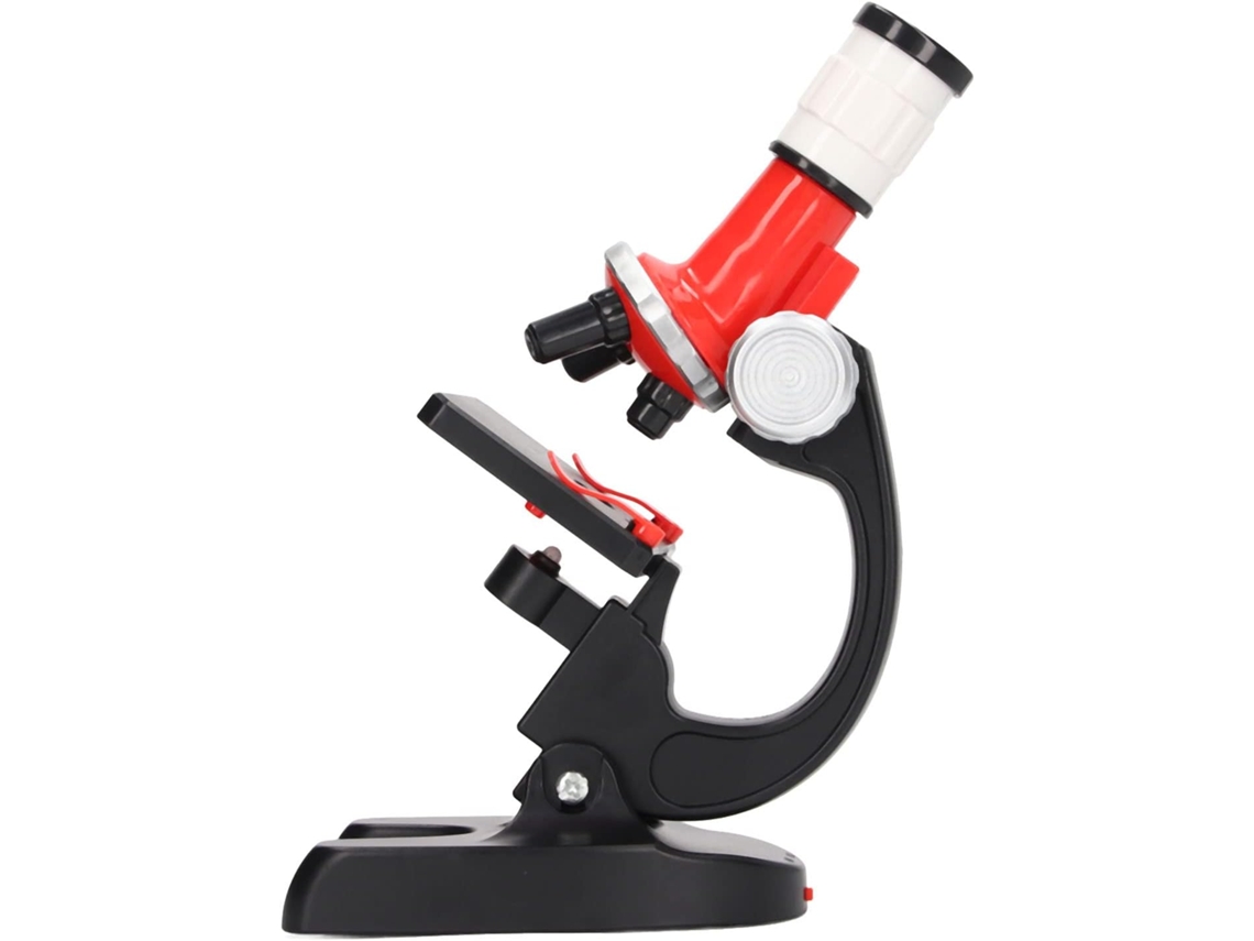 Microscópio Infantil 1200x, Brinquedo Educativo Stem Com Luz Led E Kit