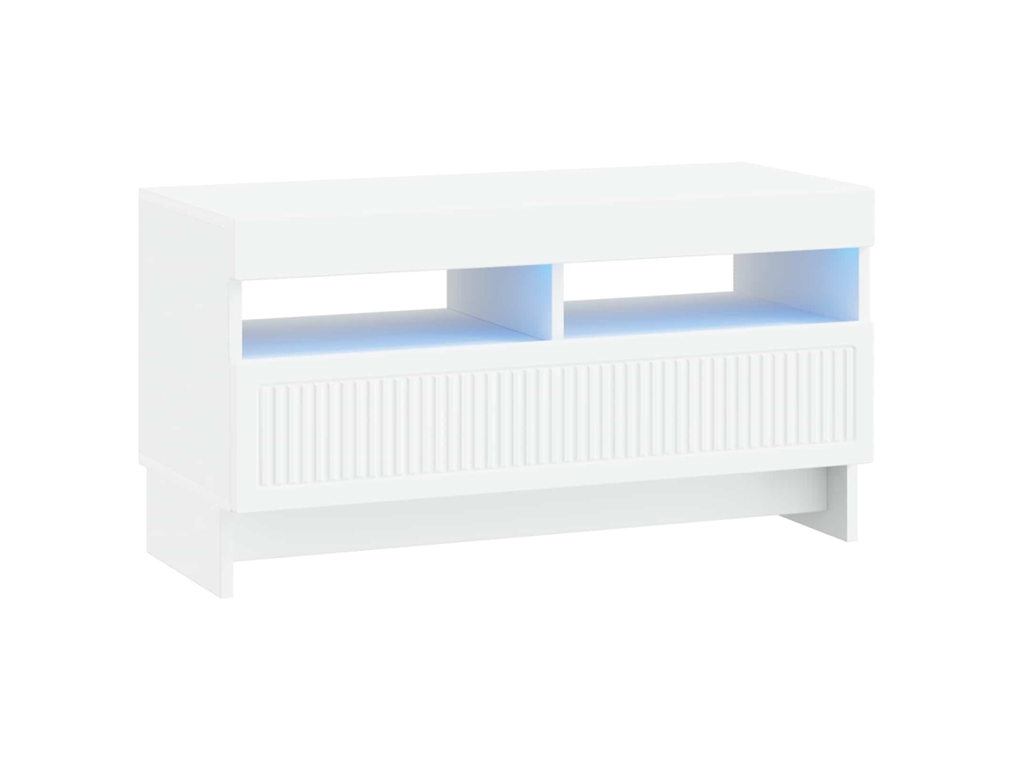 Vidaxl Gabinete De Tv Led Branco Derivados De Madeira