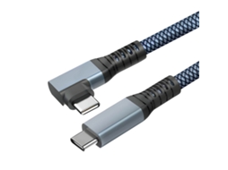 Avizar Cabo USB USB-C angular 3 em 1 3m Cinzento