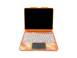 Teclado Mágico Para Ipad Air 4/5 De 10,9 Polegadas, Retroiluminado, Rotativo, Bluetooth 5.3, Laranja