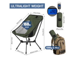 Cadeira Plegável Ultraleve para Camping e Outdoor