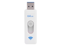 Pen Drive Sem Fio (conexão Wifi, Transferência Usb3.0) 64gb Pen Drive Sem Fio Wifi (chip Udp Da Taiwan Uv-w03)