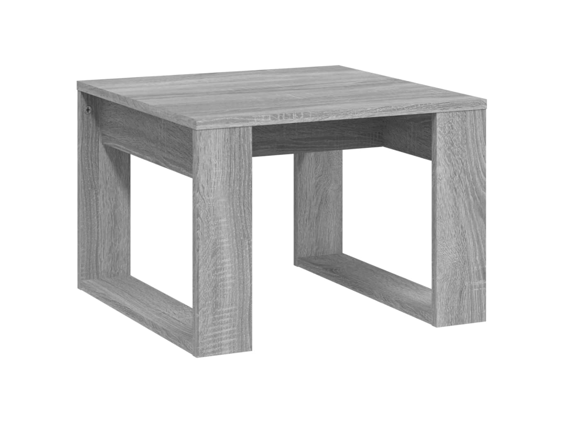 Side Table, Side Tables Vidaxl Cinzeto Madeira Processada (50 X 50 Cm)