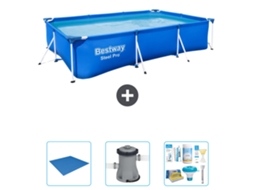 Bestway Piscina Bestway Steel Pro Retangular - 300x201x66 Cm - 4-peças S22299