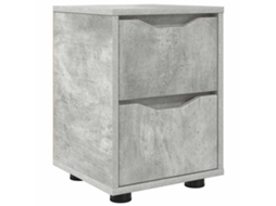 Mesa de Cabeceira Cinzento MAISON EXCLUSIVE 30,5x30x43 cm Madeira Processada