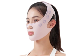 Faixa Facial Reutilizável para Afinar o Rosto, Firmadora em Formato de V, Modeladora, Noturna Antirrugas, Cinto de Massagem AQUAFORGE
