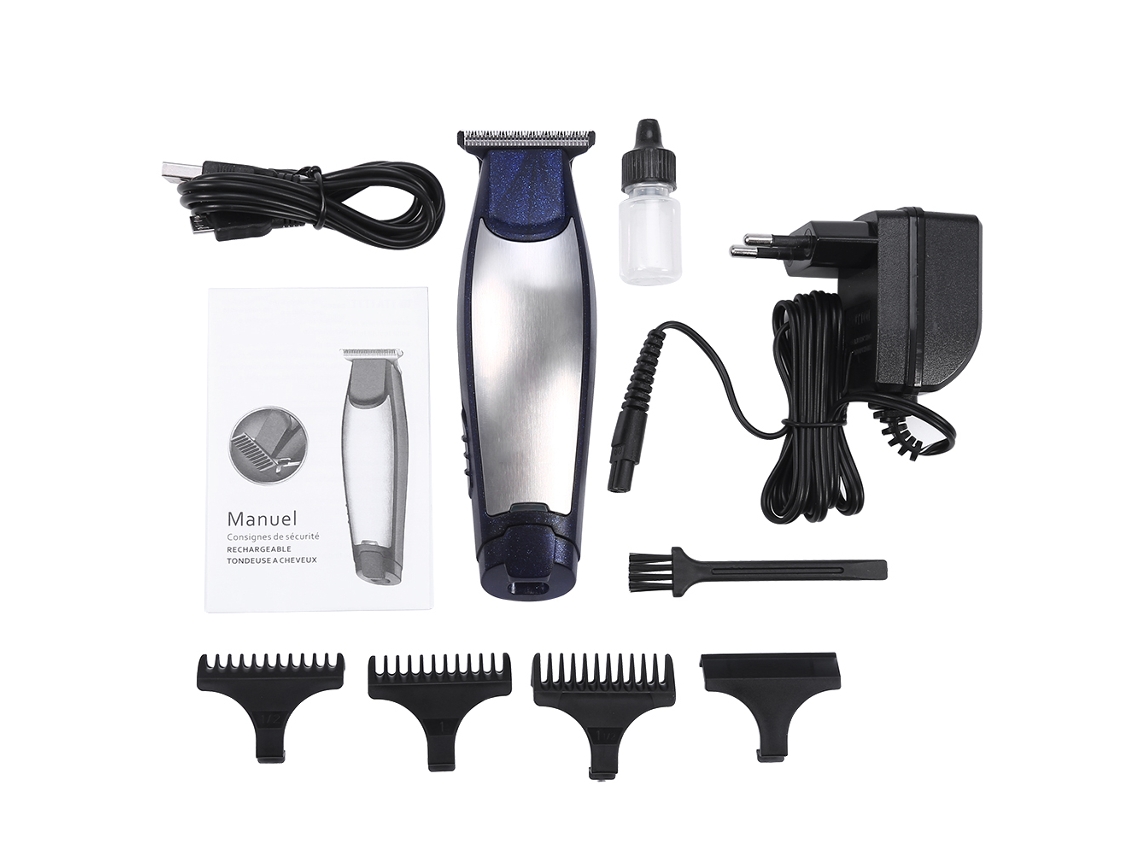 Aparador De Cabelo Elétrico Portátil Usb Para Homens Maquineta De Cortar Cabelo Barbeiro Conjunto