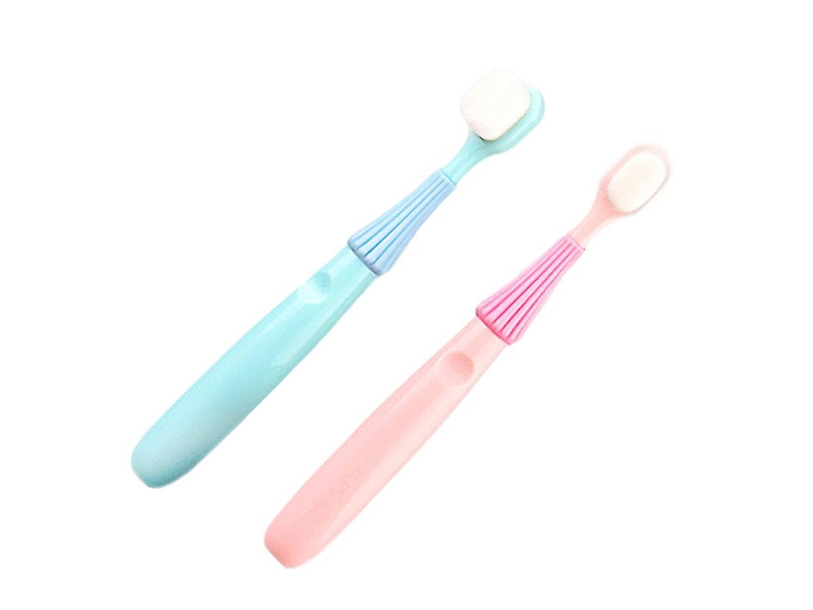 2 Peças de Escova de Dentes com Cerdas Infantis ALLINLESS