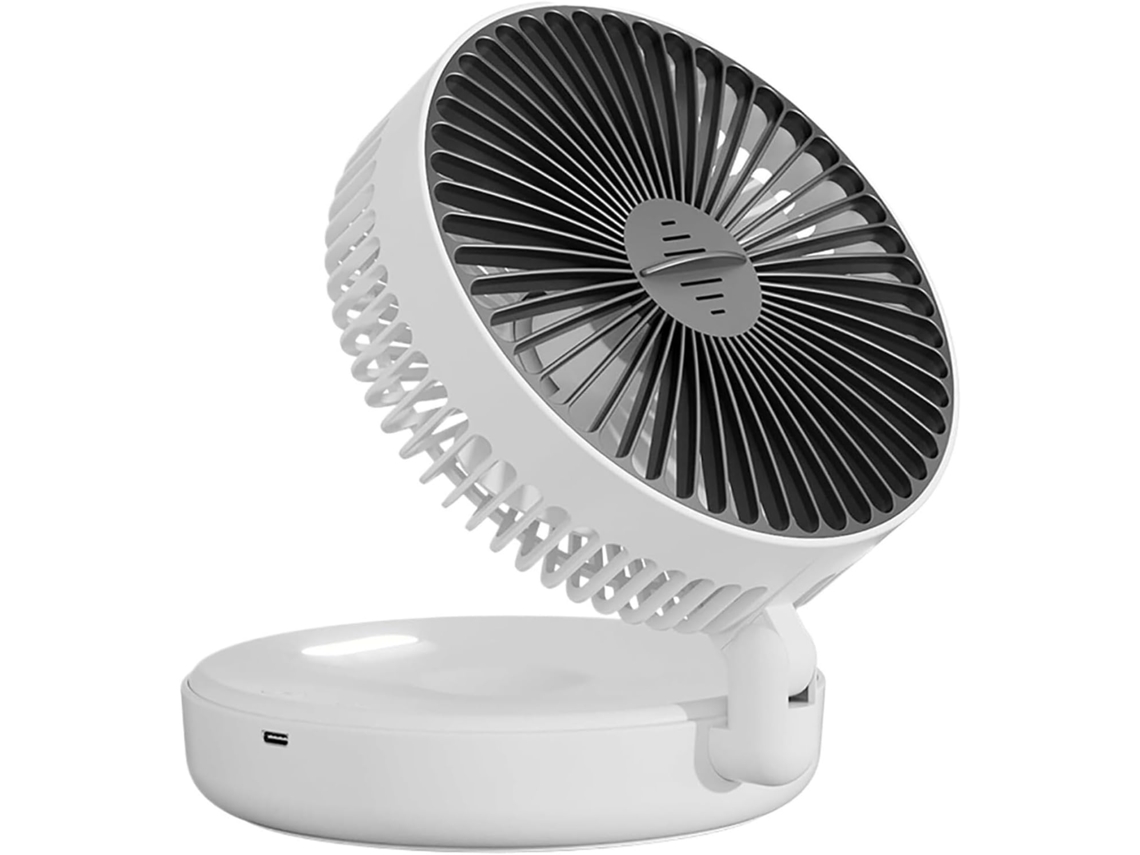 Ventilador De Mesa Com Visor Digital E Suporte Parede.
