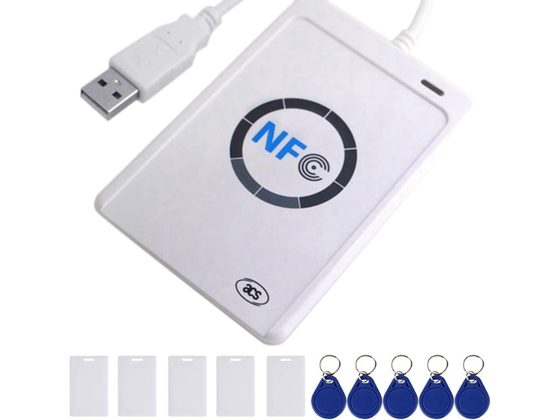 Leitor Nfc Acr122u, Gravador de Cartão Ic Inteligente Usb com Contato e SFUSHOS