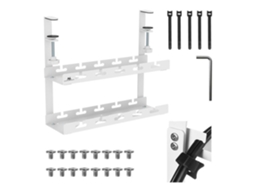 Conjunto De Cabos - Maclean Mc-104 W 2 Níveis Carga Máxima 5 Kg Branco-aquaforge
